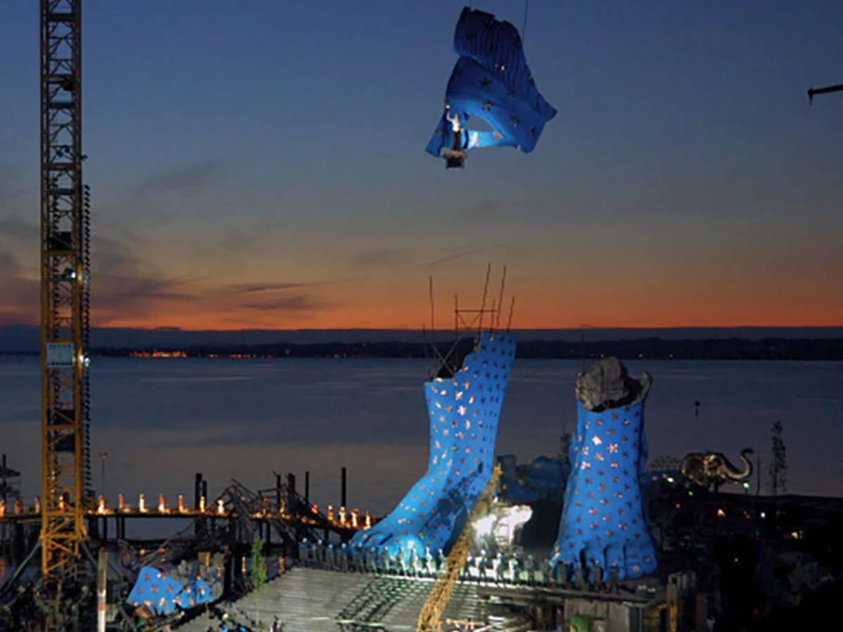 Bühne bei den Bregenzer Festspielen