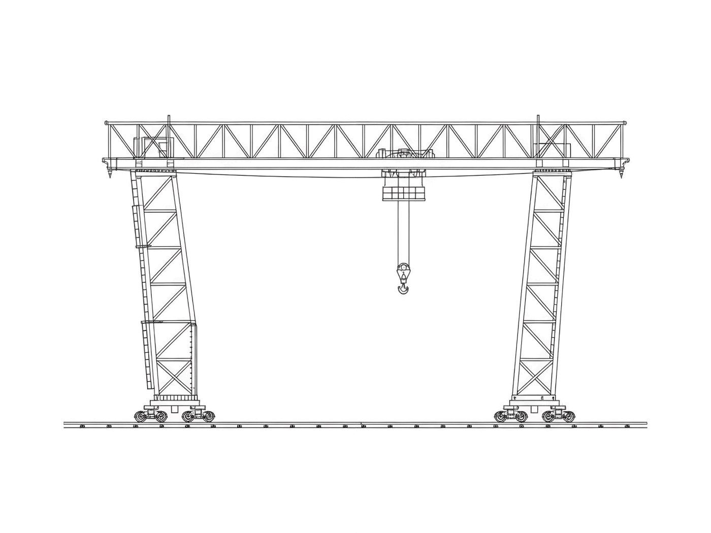 Zeichnung eines Portalkrans